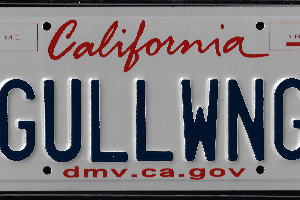 A california license plate with the name of bullwinkle.